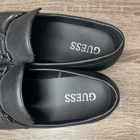 Guess Men's Hinn Slip-On Dress Shoes Mens Size 10 Black Sleek - Picture 9 of 13
